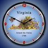 State of Virginia LED Clock
