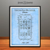 2006 Apple iPhone Patent Print Light Blue
