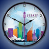 Sydney City Skyline LED Clock
