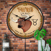 Taurus Zodiac LED Clock