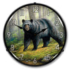 Woodland Morning Bear Wildlife LED Clock