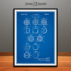 1933 Lacrosse Balls Patent Print Blueprint