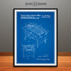 1975 Foosball Table Patent Print Blueprint