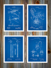Dentist's Patent Prints Set Of 4 Blueprint