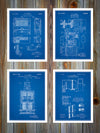 Carrier Air Conditioning Set of 4 Patent Prints Blueprint