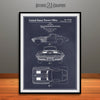 1963 Corvette Stingray Car Patent Print Blackboard