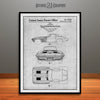 1963 Corvette Stingray Car Patent Print Gray