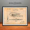 1936 Pontiac Hood Ornament Patent Print Antique Paper