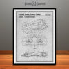 2012 Ferrari Formula One Racing Car Patent Print Gray