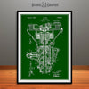 1927 Henry Ford Transmission Patent Print Green