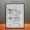 1894 Winchester Lever Action Rifle Patent Print Gray