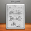 1920 H. A. Miller Race Car Patent Print Gray