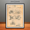 1920 H. A. Miller Race Car Patent Print Antique Paper