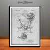 1942 Henry Ford Internal Combustion Engine Patent Print Gray