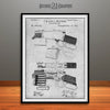 1892 Winchester Lever Action Rifle Patent Print Gray
