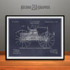 1895 Duryea Road Vehicle Patent Print Blackboard