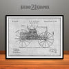1895 Duryea Road Vehicle Patent Print Gray