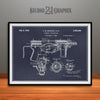 1944 M3 Submachine Gun Patent Print Blackboard