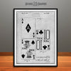 1932 Deck of Playing Cards Patent Print Gray
