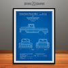 1955 Chevrolet Pickup Truck Art Patent Print Blueprint