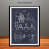 1895 Rudolf Diesel Engine Patent Print Blackboard