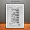 1873 Dominoes Game Patent Print Gray