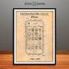 2006 Apple iPhone Patent Print Antique Paper