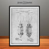1890 Incandescent Lamp Patent Print Gray