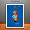 1934 Walt Disney Little Red Riding Hood Colorized Patent Print Blueprint