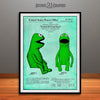1959 Kermit The Frog Muppet Patent Print Light Green