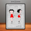 1931 Colorized Betty Boop Patent Print Gray