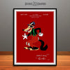 1934 Walt Disney Big Bad Wolf Colorized Patent Print Red