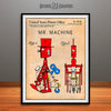 1960 Colorized Mr. Machine Mechanical Toy Robot Patent Print Antique Paper