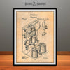 1869 Thomas Edison Telegraph Antique Paper Patent Print 