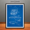 1928 Henry Ford Engine Patent Print Blueprint