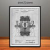 1898 Tesla Electric Circuit Controller Patent Print Gray