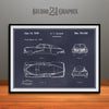 1949 Tucker Automobile Patent Print Blackboard
