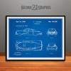1949 Tucker Automobile Patent Print Blueprint