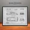 1949 Tucker Automobile Patent Print Gray