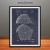 1954 Geodesic Dome Patent Print Blackboard