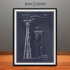 1961 Seattle Space Needle Patent Print Blackboard