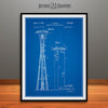 1961 Seattle Space Needle Patent Print Blueprint