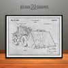 1955 Front End Loader Patent Print Gray