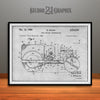 1946 Road Roller Patent Print Gray
