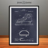 1909 Hockey Skate Patent Print Blackboard