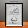 1909 Hockey Skate Patent Print Gray