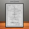 1935 B17 Flying Fortress Patent Print Gray