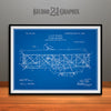 1906 Wright Brothers Flying Machine Patent Print Blueprint