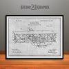 1906 Wright Brothers Flying Machine Patent Print Gray