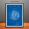 1957 Satellite Structure Sputnik Patent Print Blueprint